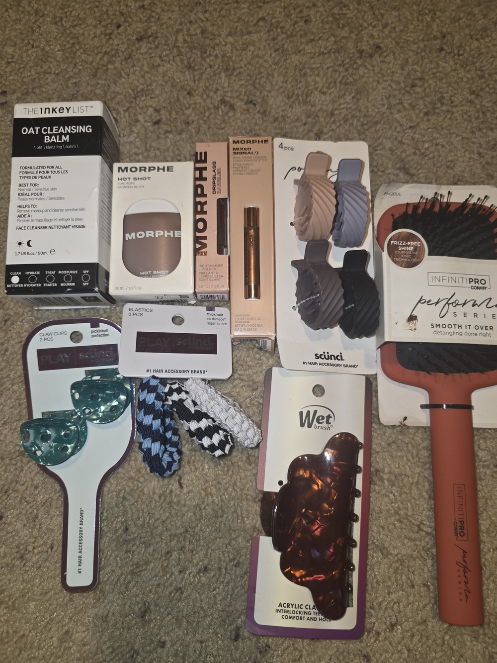 Morphe & Assorted Hair Tools Lot Makep + hairbrush